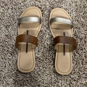 Gold/Brown Sandals size 10